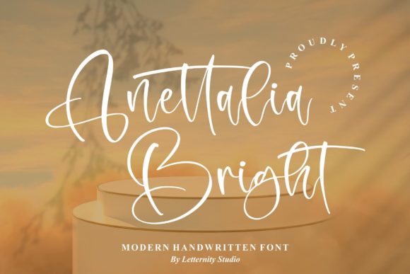 Anettalia Bright: A Script Font for Polished Brand Identity