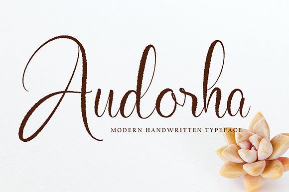Audorha: A Refined Script Font for Editorial Design