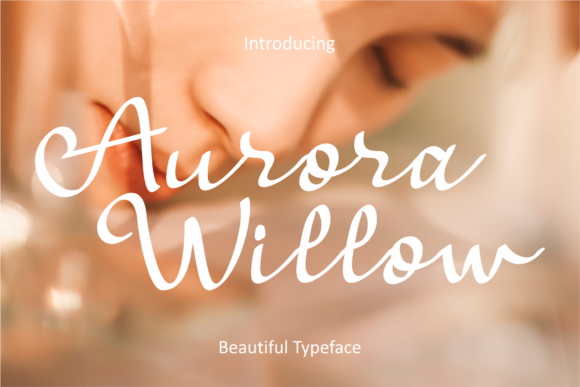 Aurora Willow: A Delicate Script Font for Modern Brand Identity