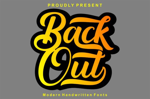 Backout: A Dazzling Script Font for Modern Web Design