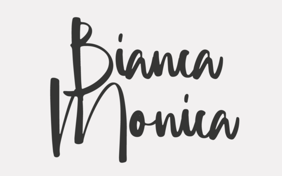 Bianca Monica: The Elegant Script Font for Handmade Brands