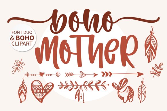 Boho Mother: The Handwritten Typeface for Editorial Design