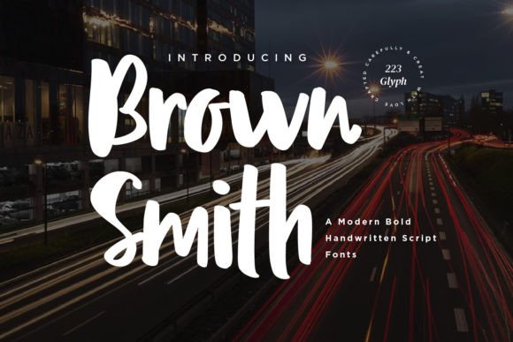 Brown Smith: The Handwritten Script Font That Elevates Your Brand Identity