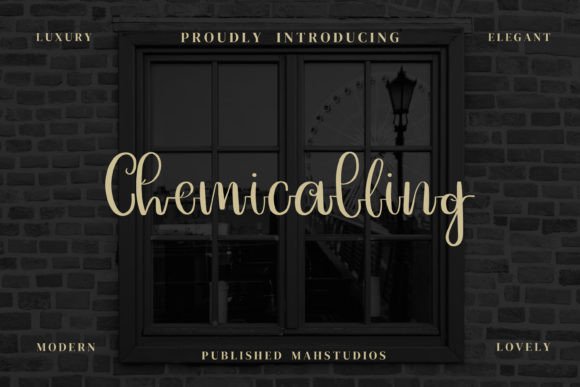 Chemicalling: A Handwritten Script Font for Editorial Design