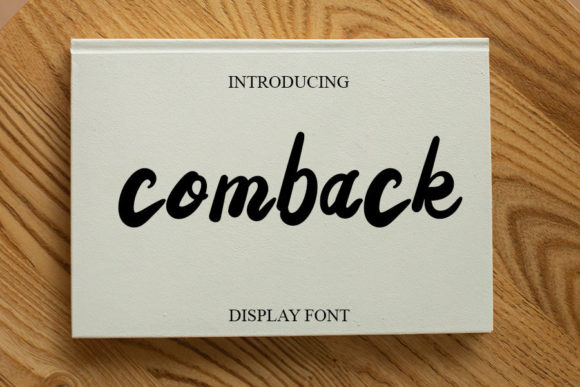 Comback: The Script Typeface That Elevates Campaign Visuals