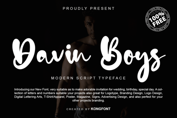 Davin Boys: A Graceful Script Typeface for Modern Web Design