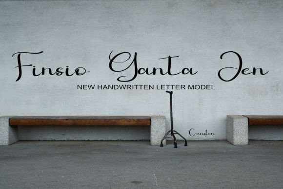 Finsio Ganta Jen: A Handwritten Script for Polished Brand Identity