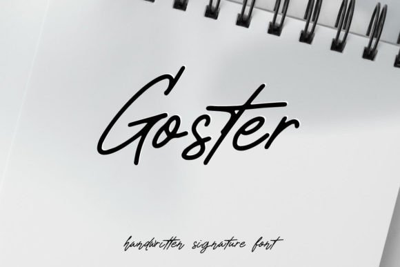 Goster: A Minimalist Handwritten Script Font for Authentic Branding