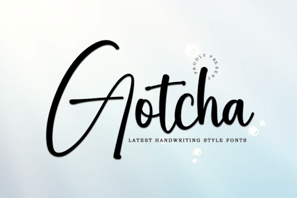 Gotcha: The Handwritten Script Font That Elevates Small Business Branding