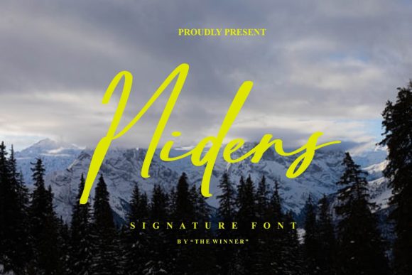 Hidens: The Relaxed Script Typeface for Modern Editorial Design