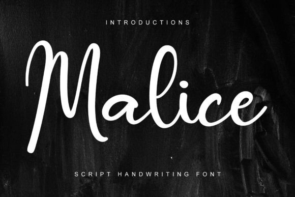 Malice: A Dainty Script Font for Elegant Craft Projects