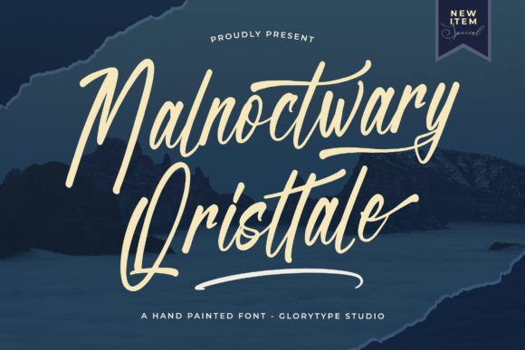 Malnoctwary Qristtale: A Hand-Painted Script for Authentic Brand Identity