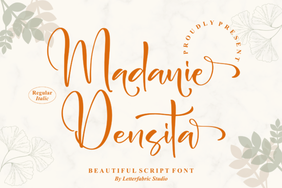 Medanie Densita: A Delicate Script Font for Editorial Design