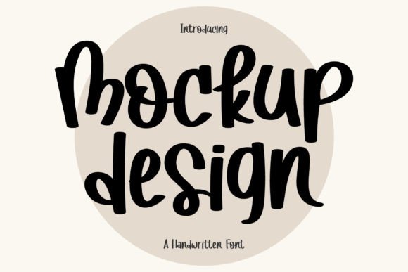 Mockup Design: A Handwritten Font for Editorial Joy