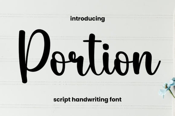 Portion Typeface Review: A Dainty Script for Delicate Brand Identities