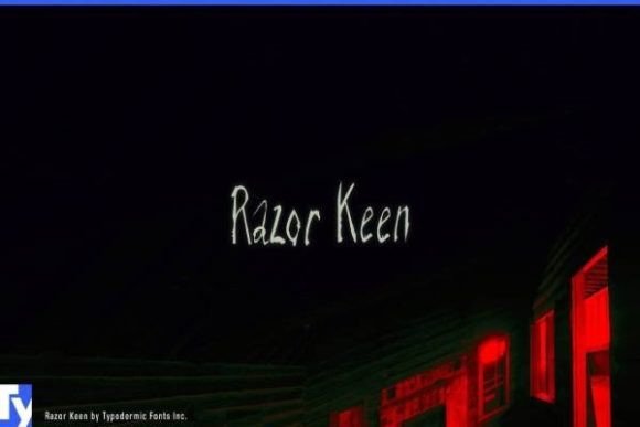 Razor Keen: A Frightful Slasher Typeface for Bold Brand Identity