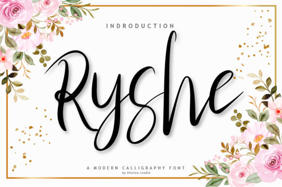 Ryshe Script: A Timeless Handwritten Typeface for Crafters and Sellers