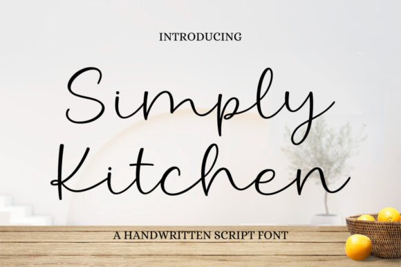 Simply Kitchen: A Graceful Script Font for Polished Brand Identity