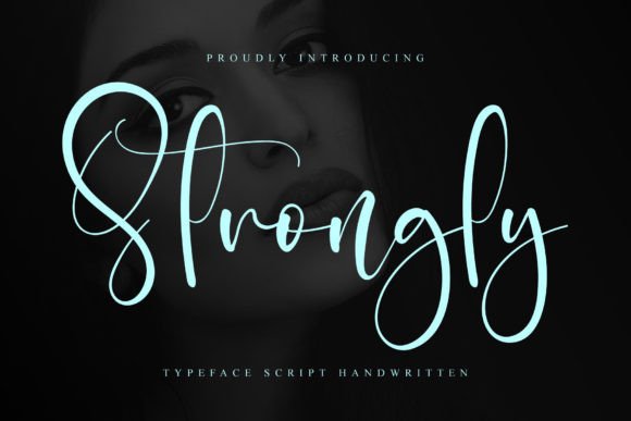 Strongly: The Script Typeface for Polished Brand Identity