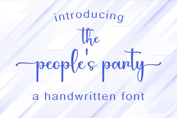 The People’s Party Script Font for Modern Web Design