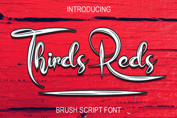 Thirds Reds: A Brushed Script Typeface for Editorial Design