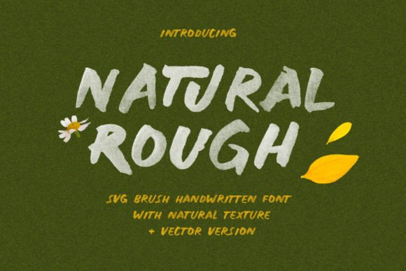 Upgrade Your Brand Identity with the Natural Rough Typeface